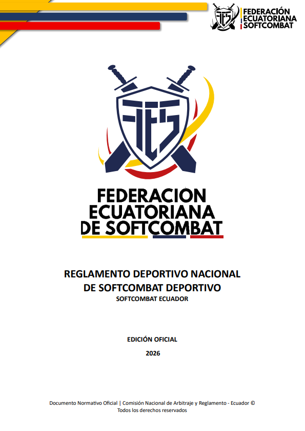 Reglamento Deportivo Nacional de Softcombat Deportivo — edición oficial 2026